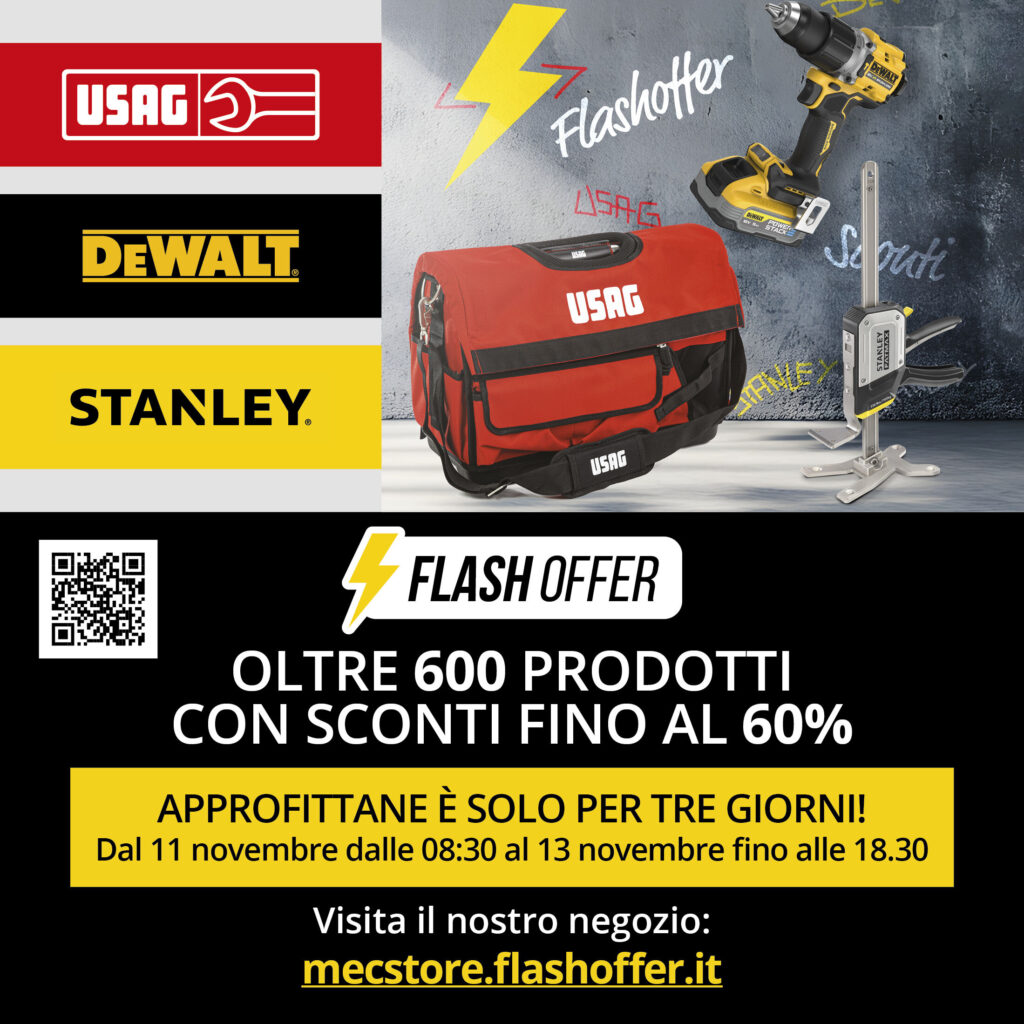 Flash offer - oltre 600 prodotti con sconti fino al 60% - USAG DeWalt Stanley